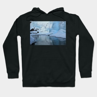 Icy Blue Reflections Hoodie